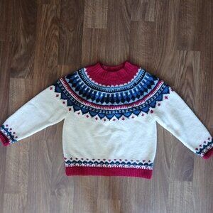Eddie Bauer Vintage Wool Fair Isle Sweater